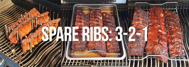 Gang vork grafiek Spare Ribs: 3-2-1 - HOWTOBBQ